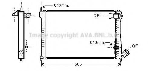 AVA QUALITY COOLING CN2101 Радіатор, охолодження двигуна