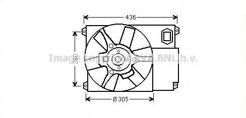 AVA QUALITY COOLING CN7541 Вентилятор, охолодження двигуна