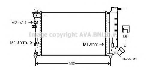 AVA QUALITY COOLING CNA2109 Радіатор, охолодження двигуна