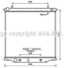 AVA QUALITY COOLING CT2059 Радіатор, охолодження двигуна