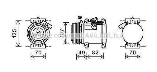 AVA QUALITY COOLING CTK039 Компресор, кондиціонер