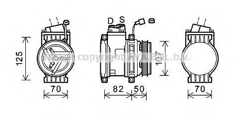 AVA QUALITY COOLING CTK041 Компресор, кондиціонер