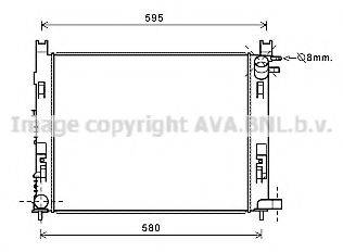 AVA QUALITY COOLING DAA2007 Радіатор, охолодження двигуна