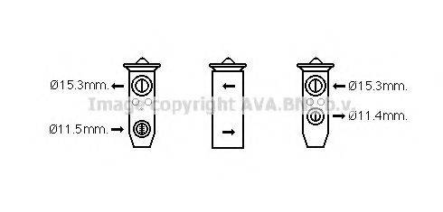 AVA QUALITY COOLING DN1371 Розширювальний клапан, кондиціонер