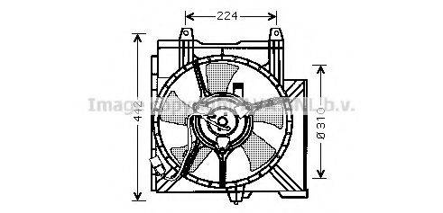 AVA QUALITY COOLING DN7509 Вентилятор, охолодження двигуна