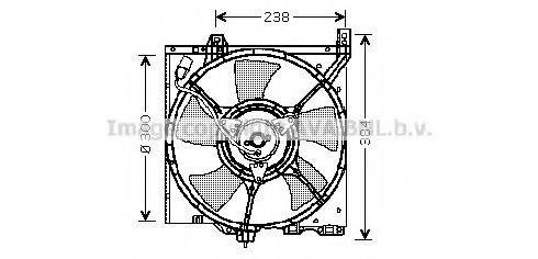 AVA QUALITY COOLING DN7520 Вентилятор, охолодження двигуна