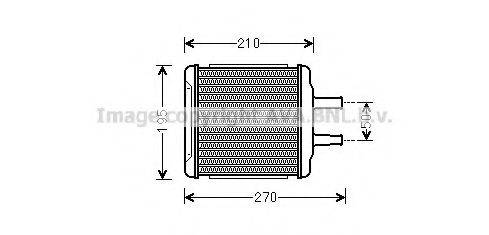 AVA QUALITY COOLING DW6088 Теплообмінник, опалення салону