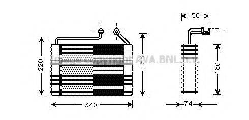 AVA QUALITY COOLING DWV047 Випарник, кондиціонер