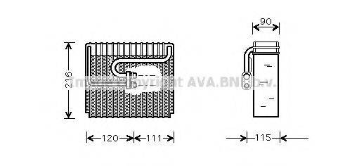 AVA QUALITY COOLING DWV048 Випарник, кондиціонер