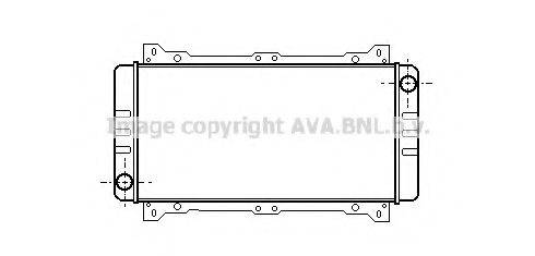 AVA QUALITY COOLING FD2010 Радіатор, охолодження двигуна