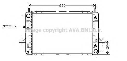 AVA QUALITY COOLING FD2121 Радіатор, охолодження двигуна