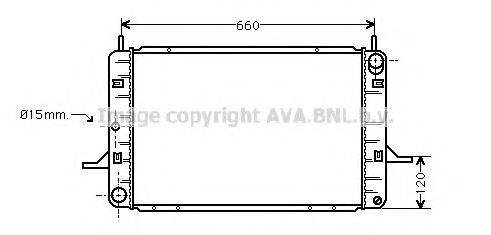 AVA QUALITY COOLING FD2123 Радіатор, охолодження двигуна