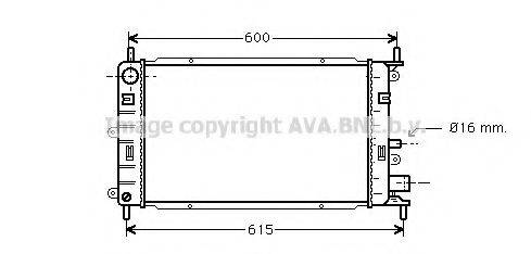 AVA QUALITY COOLING FD2149 Радіатор, охолодження двигуна