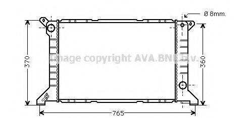 AVA QUALITY COOLING FD2203 Радіатор, охолодження двигуна