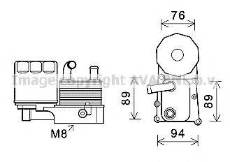 AVA QUALITY COOLING FD3598 масляний радіатор, моторне масло