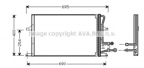 AVA QUALITY COOLING FD5227 Конденсатор, кондиціонер