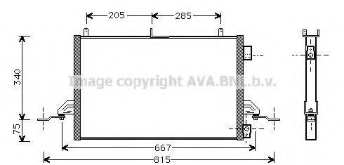 AVA QUALITY COOLING FD5242 Конденсатор, кондиціонер