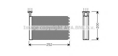 AVA QUALITY COOLING FD6164 Теплообмінник, опалення салону