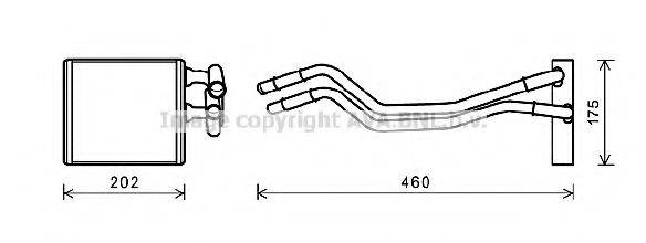 AVA QUALITY COOLING FD6455 Теплообмінник, опалення салону