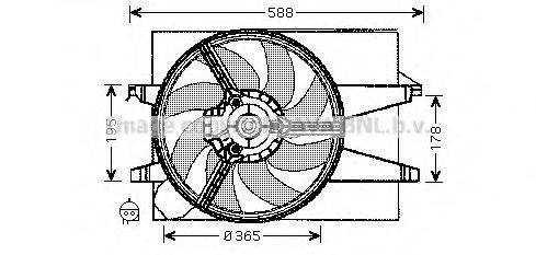 AVA QUALITY COOLING FD7542 Вентилятор, охолодження двигуна