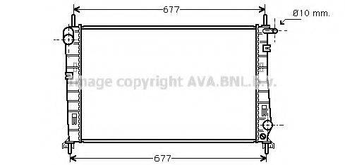 AVA QUALITY COOLING FDA2185 Радіатор, охолодження двигуна