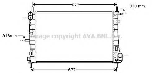 AVA QUALITY COOLING FDA2338 Радіатор, охолодження двигуна