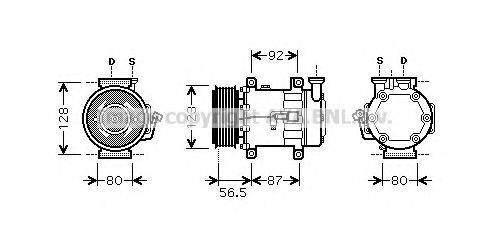 AVA QUALITY COOLING FDK432 Компресор, кондиціонер