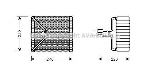 AVA QUALITY COOLING FDV273 Випарник, кондиціонер