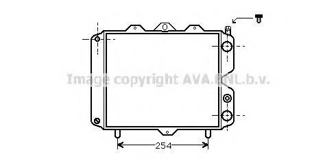 AVA QUALITY COOLING FT2135 Радіатор, охолодження двигуна