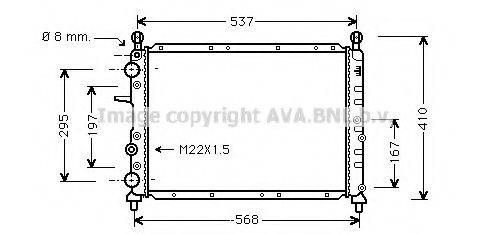 AVA QUALITY COOLING FTA2109 Радіатор, охолодження двигуна