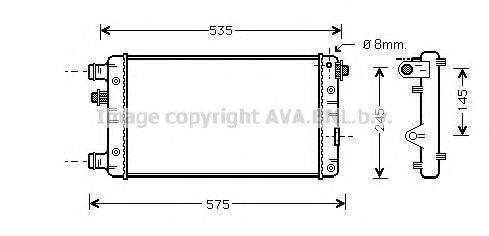 AVA QUALITY COOLING FTA2239 Радіатор, охолодження двигуна