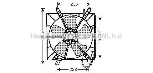 AVA QUALITY COOLING HD7508 Вентилятор, охолодження двигуна