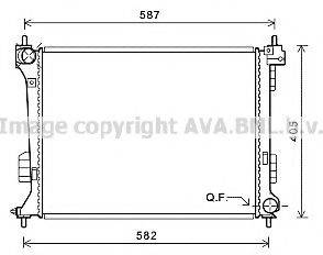 AVA QUALITY COOLING HY2302 Радіатор, охолодження двигуна