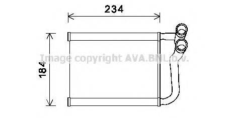 AVA QUALITY COOLING HY6253 Теплообмінник, опалення салону