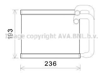 AVA QUALITY COOLING HY6391 Теплообмінник, опалення салону