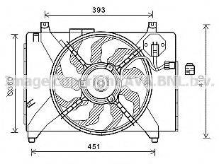 AVA QUALITY COOLING HY7536 Вентилятор, охолодження двигуна