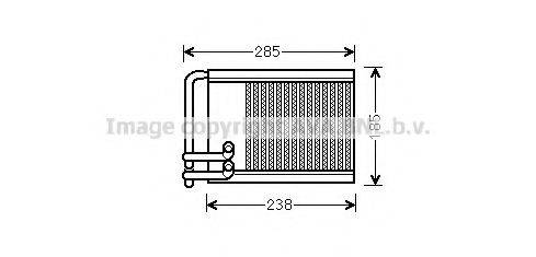 AVA QUALITY COOLING HYA6317 Теплообмінник, опалення салону