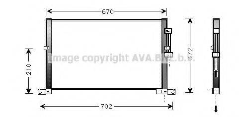 AVA QUALITY COOLING JR5032 Конденсатор, кондиціонер