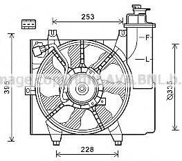 AVA QUALITY COOLING KA7528 Вентилятор, охолодження двигуна