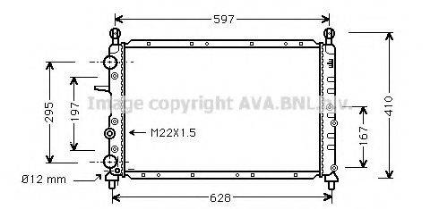 AVA QUALITY COOLING LC2050 Радіатор, охолодження двигуна