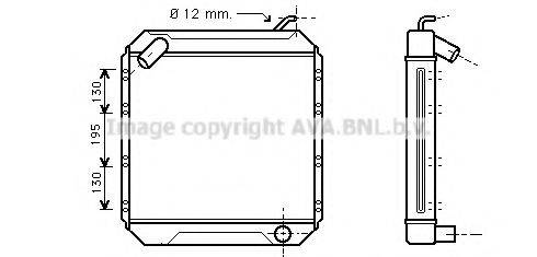 AVA QUALITY COOLING ME2107 Радіатор, охолодження двигуна