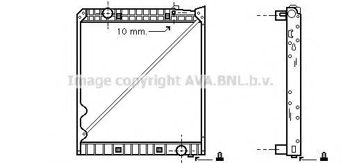 AVA QUALITY COOLING MEA2149 Радіатор, охолодження двигуна