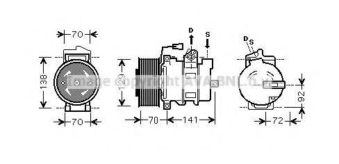 AVA QUALITY COOLING MEAK250 Компресор, кондиціонер