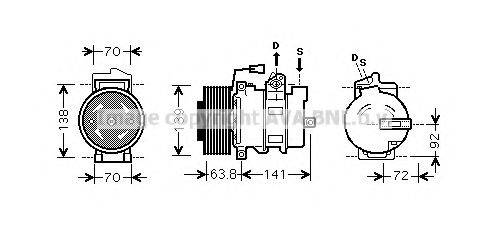 AVA QUALITY COOLING MEK239 Компресор, кондиціонер