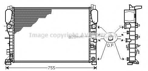 AVA QUALITY COOLING MS2341 Радіатор, охолодження двигуна