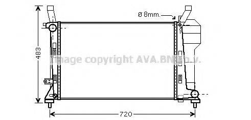 AVA QUALITY COOLING MS2363 Радіатор, охолодження двигуна