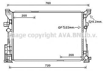 AVA QUALITY COOLING MS2652 Радіатор, охолодження двигуна