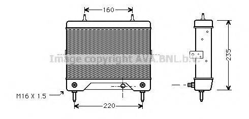 AVA QUALITY COOLING MS3241 Олійний радіатор, автоматична коробка передач