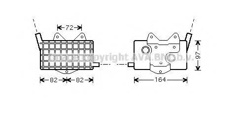 AVA QUALITY COOLING MS3294 масляний радіатор, моторне масло