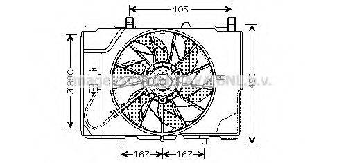 AVA QUALITY COOLING MS7501 Вентилятор, охолодження двигуна